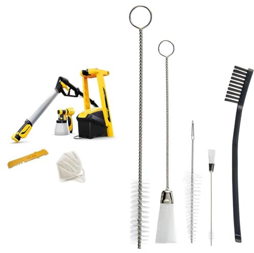 WAGNER Pistola A Spruzzo W 950 FLEXiO, Nero Giallo & Set pulizia per pistole spruzzo