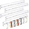 5 Stück Acryl-Sonnenbrillen-Organizer, Aufbewahrung, Wandmontage, Brillen-Halter, zum Aufhängen, Brillenständer, Aufhänger für Eingangsregal (transparent)