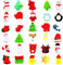 Mochi Squishy Weihnachten, 30 Stück Fidget Toys Squishies,Quetsch Spielzeug, Squishy Squeeze-Spielzeug,Weihnachts Squishies für Weihnachtsfeier, Kinder, Mädchen, Jungen,Geburtstagsgeschenk für Frauen