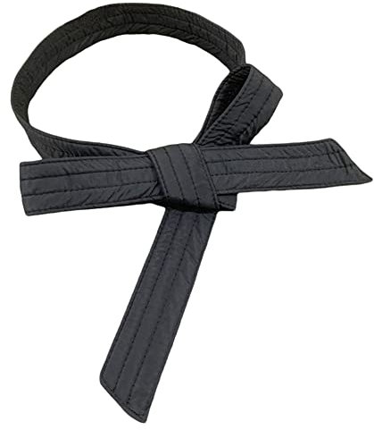Inzegao Damen Puffermantel, Gürtel, selbstbindend, Taillenband, Schärpe für Daunenmantel, Jacke, Trenchcoat, Schwarz, Einheitsgröße