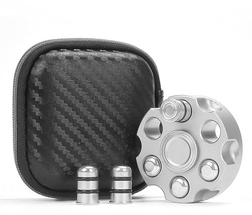 BEMKWG Cool Metall Fidget Spinner Toys Legierung Hand Finger Spinner Toy Spinnen Cube Würfel Spielzeug Anti Stress Stressabbau Anxiety ADHD Sidget (Silber)