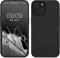 kwmobile Handyhülle für iPhone 14 Hülle, für iPhone 14 Case - Hülle Silikon - kabelloses Laden - Schwarz matt