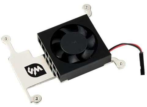 Ventilador de refrigeración de CPU de perfil bajo compatible con Raspberry Pi 4B/3B+/3B con soporte de aleación de aluminio, bajo ruido, mejor refrigeración con adaptador GPIO