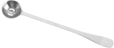 Luckious Olive Spoon Stainless Steel - Pickle Spoon with Drain Hole, Slotted Spoon, Cooking Spoon, Jar Serving Tools for Olive, Pickle, Onion, Cherry Jar, 2301-04A