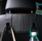 Qirc Auto-Haken, 2 Stück, Leder, Auto-Aufbewahrung, Organizer, Taschenhaken, Universal-Auto-Rücksitz-Kopfstützen-Aufhänger zum Aufhängen von Taschen, Handtaschen, Lebensmitteltaschen (schwarz)