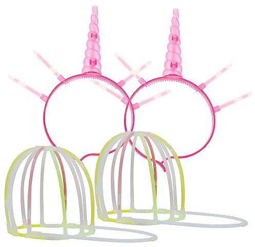 TOPBATHY 4 Sets Leuchtstab-Hut-zubehör | Party-zubehör | Leuchtstab-verbindungsset | Abs-Material | Teambildung