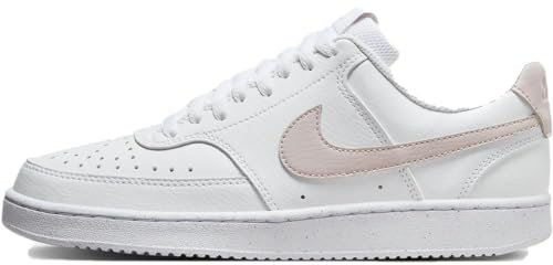 NIKE W Court Vision Lo NN, Scarpe Basse Donna, Bianco Platino Viola, 42.5 EU