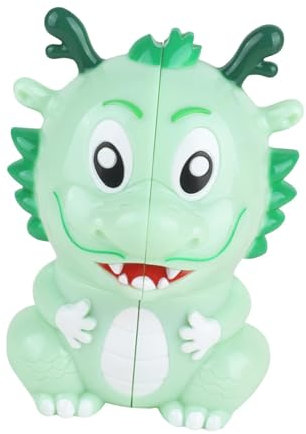 Dragon Speed Cube 3D-Puzzlewürfel, Tierform, Denksportaufgaben für Jungen und Mädchen als Partygeschenk, Fluoreszierend