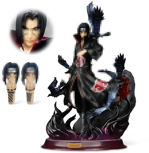 Uchiha Itachi Figur, 29cm Uchiha Itachi Figuren, Anime Naruto Raven Uchiwa Itachi Action Figure, Uchiha Itachi Edition Anime Figuren, Für Anime Dekoration Ornamente Sammlung