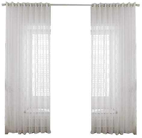 Eighosee Rideau paravent translucide pour balcon (blanc) 140 x 260 cm