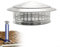 Kaminhaube aus Edelstahl, 250 mm/300 mm, für Vogelschutz/Rauchrohr, Abdeckkappe für Holzofen, Kamin, Topf, Dachhaube, Regenschirm, Hut, Entlüftung oben (300 mm)