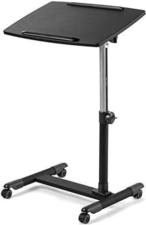 OWOHYG Tavolino sopraletto Tavolino sopraletto Ruote Tavolino sopraletto Regolabile con Piano Girevole per TV e Laptop - Ausilio alla Mobilità, Maniglia di Supporto Indipendente(A)
