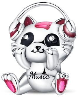 TINSLO Charm Anhänger Damen 925 Sterling Silber für Armband Charms Beads passend für Pandora Armband und Halskette, Kompatibel mit Europäischen Armbänder für Frauen Mädchen