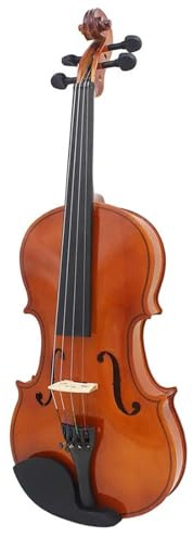 Geige 4/4 Violine In Voller Größe Massivholz Originalfarbe Mit Koffer Bogenzubehör Anfängerinstrument(1/4)