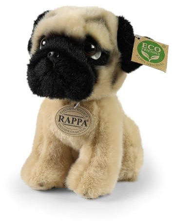 Teddys Rothenburg Kuscheltier Mops 18 cm sitzend Plüschhund Plüschtier