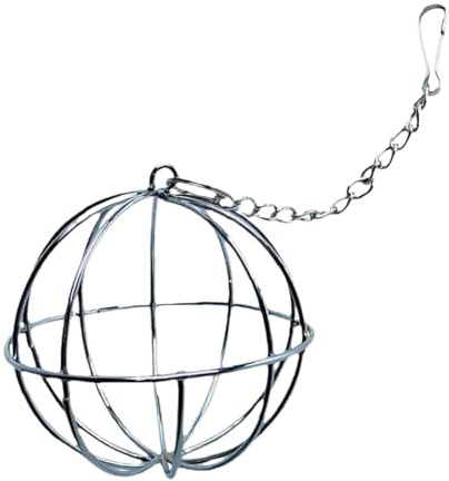 Heu-Futterball – Grasregal-Ball, Hasen-Heu-Futterball, Edelstahl-Gras-Rack-Ball, hängbarer Heuball, Edelstahl-Meerschweinchen, Haustierbedarf für Hase, Hamster, Chinchilla, Kleintiere