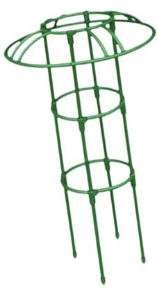 F Fityle Gartenobelisk, Spalier, Klettergerüst für den Garten, Starkes, vielseitig einsetzbares, stabiles Stützgestell für Topfpflanzen für Weinreben, Bohnen, 70cm 1 Schirm