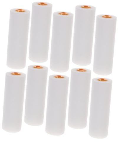 Homoyoyo 10 pcs Low Density Sponge Replacement Paint Roller Covers for Wall Painting Easy to Install Roller Sleeves for Home Decoration Efficient and Practical