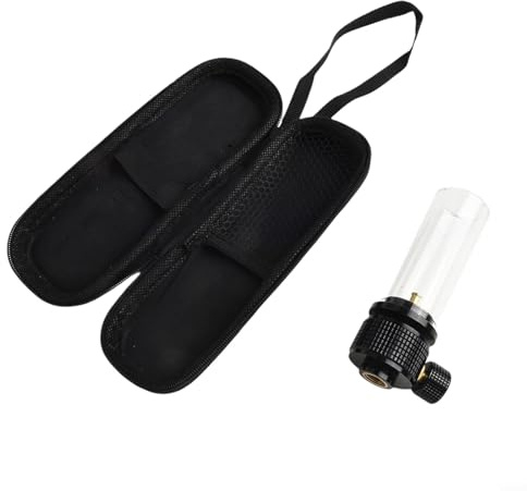 Rehoetom Gaslaterne für Camping und Wandern, Kupferventilkern mit spannungsstabilisierendem Design, 100 g Kapazität für längere Brenndauer, kompatibel mit Outdoor-Zeltlampen (Gaslampe, schwarz)