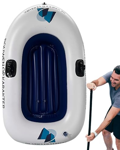 Bateau de piscine gonflable - Palme de natation portable avec matériau durable - Flotteur avec installation facile - Accessoire d'eau - Équipement d'extérieur pour adultes - Lake River Beach