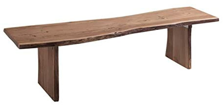 MASSIVMOEBEL24.DE | Baumbank Akazie 160x38x45 Natur lackiert Pure Acacia #117