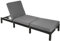 TecTake® Chaise Longue Bain de Soleil en Résine Tréssée Acier Résistant Dossier Inclinable sur 6 Positions Transat Salon de Jardin Exterieur Mobilier de Jardin Chaise Longue Piscine Plage
