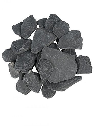 PFLANZWERK® Pflanzkübel Dekosteine Zierkies NERO SCHIEFER ANTHRAZIT 5KG für Blumenkübel *Frostbeständig* *UV-Schutz* *Qualitätsware*