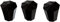 Pomo Cafetera Aluminio Classic 2/3 / 6/9 y 12 tazas (3 piezas)