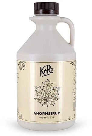 KoRo - Sirop d’érable bio grade A 1 L - Sirop d'érable du Canada en pack avantage