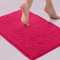 LuxUrux Tapis De Bain-Tapis De Salle De Bain Douche en Peluche Extra-Doux, Matériau en Microfibre Chenille 1 ``, Tapis De Bain Shaggy Super Absorbant |Rose Vif|15 X 23