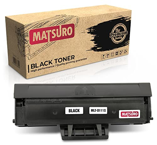 Matsuro Original | Kompatibel Tonerkartusche Ersatz für Samsung MLT-D111S (1 SCHWARZ)
