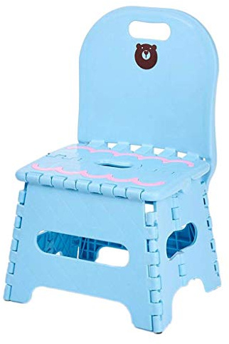 Tubayia Tragbare Klapphocker Klappstuhl Kinderhocker Klappbar Hocker Stuhl für Kindergarten, Kinderzimmer (Blue - S)