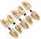 Langlauf Schuhbedarf 5 Paar Set Buchenholz Schuhspanner mit Spiralfeder – Made in Germany – für Damen- und Herrenschuhe - Schuhdehner - Schuhweiter - Schuhpflege (Gr. 36-37)