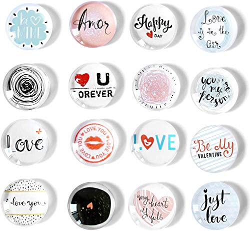 Cosylove 16pcs Kühlschrankmagnete, Kristallglas Kühlschrankmagnete für Büroschränke, Whiteboards, Fotos, schöne dekorative Magnete für zu Hause schmücken