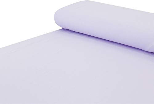 Baumwoll - Stoff French Terry Sommersweat einfarbig flieder - Meterware ab 25 cm x 150 cm - Stoff zum Nähen