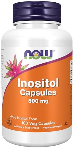 Now Foods, Inositol, 500mg, 100 Vegan Capsules, Lab-Tested, Vitamin B8, Gluten Free, SOYA Free, Vegetarian