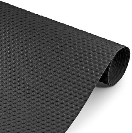Decomira Tapis de Tiroir Taille Découpable 50x150 cm | Film Placard Lavable ou Tapis Antidérapant pour Tiroirs, Réfrigérateur ou Étagère | comme Base pour la Cuisine ou Organisateur | Noir