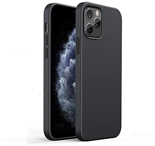 gueche Hülle für iPhone 11 Pro, [Militärstandard] Stoßfest [Kameraschutz] Handyhülle, Rückseite Anti-Fingerabdruck Schutzhülle Case, Schwarz