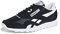 Reebok Klassischer Herren-Sneaker aus Nylon, Schwarz/Weiß, 43 EU