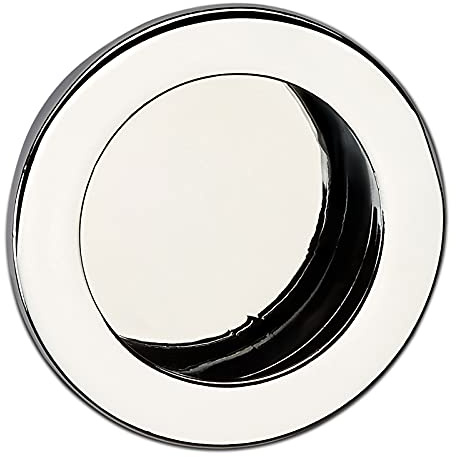SOTECH 2 Stück Möbelgriffe EL-01 Ø 40 mm Chrom poliert Einlassgriffe