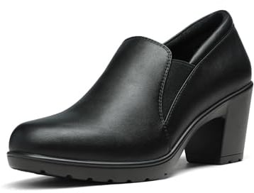 DREAM PAIRS Kleidschuhe Pumps | mit niedrigem Blockabsatz Komfort-Oxfords für Damen