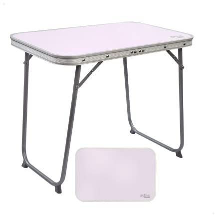 HIXA Aktive Camping Tisch Camping Tisch faltbar Griff weiß 60x40x50cm Stahl