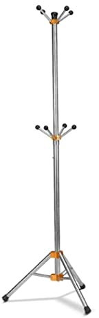 Porte Manteaux d'entrée sur Pied Porte-manteau Pliable En Acier Inoxydable 8 Crochets Porte-manteau Debout Libre Rétractable Porte-manteau D'entrée De Couloir Pour Chapeaux Porte Manteau sur Pieds ( S