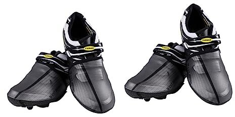 INOOMP 2 Paar Heimtrainer Reflektierende Überschuhe Fahrradüberschuhe Für Den Winter Mountainbike-überschuhe Fahrrad Überschuhe MTB-überschuhe Überschuhe Für Biker rutschfest Regenstiefel