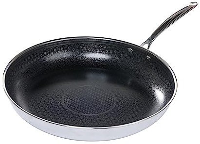 Black Cube CeramicQR Kochgeschirr, hergestellt in Frankreich, Schnellentriegelung, Keramik-Antihaft-Pfanne, für Induktionsherde, 24,1 cm