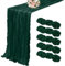 5er-Pack Käsetuch-Tischläufer, Dunkelgrün Tischläufer, 90 x 300 cm, rustikale Gaze-Tischläufers für Hochzeit, Tischdekoration, Hochzeitsbogen, Party-Dekoration