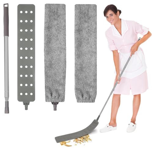 Gap dust Cleaner, Ausziehbare Staub-Reinigungsbürste, Dehnbarer Staubwedel Duster mit Edelstahl Teleskop Stange für Schlafsofa Möbelboden Haushaltslücke Staub