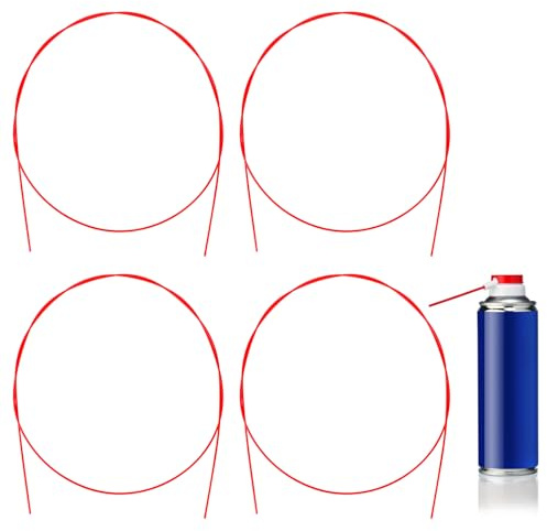 Kalion 4 Pcs Spray Can Straws, Flexible Extension Hose, Red Plastic Straws, 51in Flexible Tube, 559588_1_CMFZPP9H9