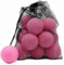 Magicorange Palline da tennis, 20 pezzi, palline da tennis avanzate, palline da allenamento, palline da gioco per cani e animali domestici, con tasca a rete per un facile trasporto (rosa)