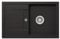 SCHOCK Lima D-100S Onyx Évier de cuisine, en granit, 78 x 50 cm, sous meuble à partir de 50 cm de large